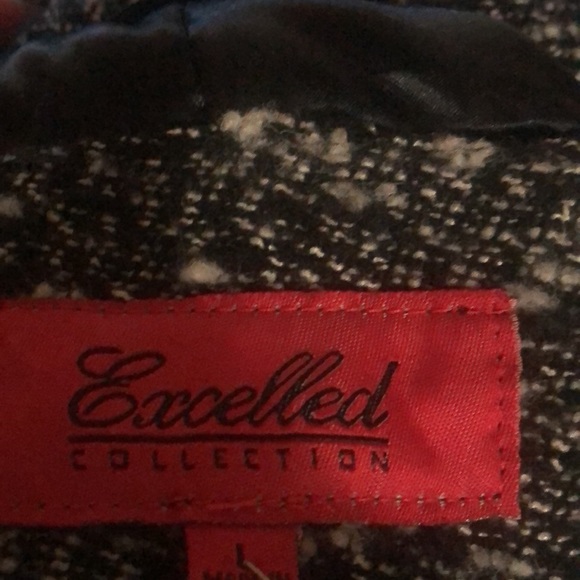 Vintage- Excelled - tweed  coat - vintage 40’s style - size large, big collar - Picture 9 of 11